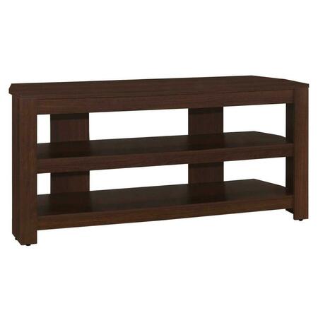 HOMEROOTS Cherry Particle Board Laminate TV Stand, 15.5 x 42 x 19.75 in. 355704